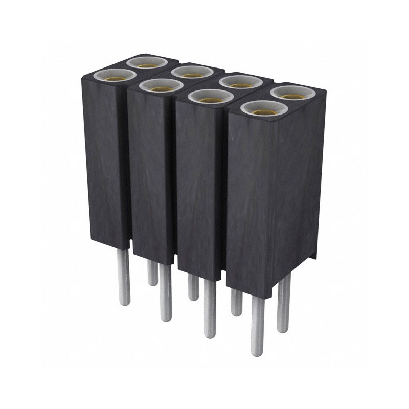 10 pcs : 803-87-008-10-005101 - CONN SOCKET 8POS 0.1 GOLD PCB