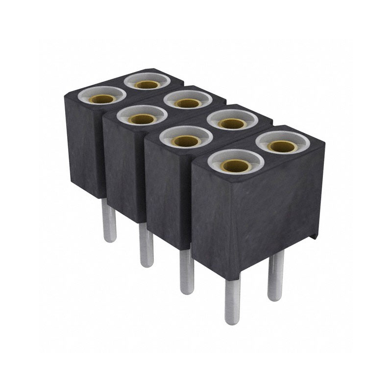 10 pcs : 803-87-008-10-012101 - CONN SOCKET 8POS 0.1 GOLD PCB