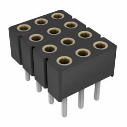 10 pcs : 805-87-012-10-012101 - CONN SOCKET 12POS 0.1 GOLD PCB