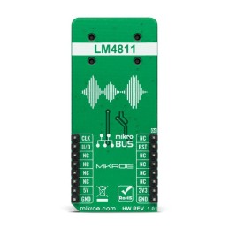 1 pcs - MikroElektronika MIKROE-4766, Headphone AMP Click Audio Amplifier mikroBus Click Board for mikroBUS socket for Audio