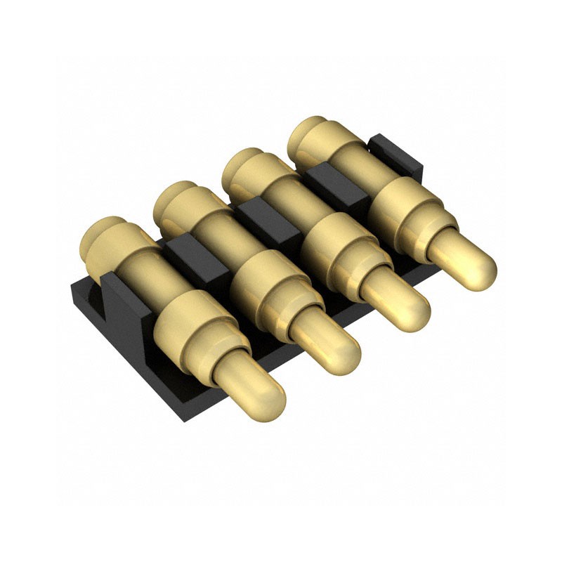 10 pcs : 8PM-11-0004-02-260 - CONN SPRING PISTON 4POS R/A SMD