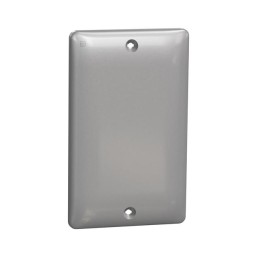 10 pcs : SQWS140001GY - 1 GANG BLANK MATTE WALL PLATE GY