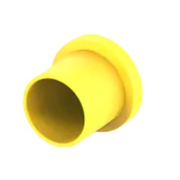 10 pcs : 2407269-4 - CAP, CPC, SIZE 11 PLUG, YELLOW