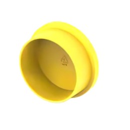10 pcs : 5-2407269-4 - CAP, CPC, SIZE 23 PLUG, YELLOW