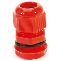 2 pcs - HellermannTyton NGM Series Red Nylon Cable Gland, M50 Thread, 30mm Min, 38mm Max, IP68