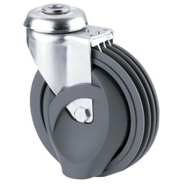 1 pcs - Tente Swivel Castor Wheel, 160kg Capacity, 125mm Wheel