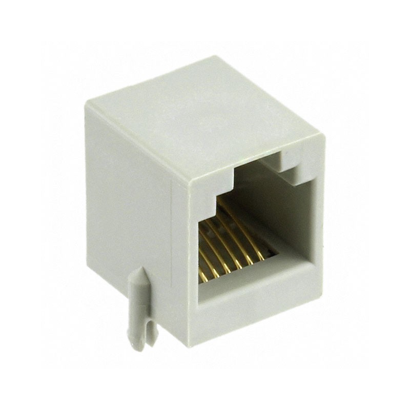 10 pcs : E5566-Q0LK22-L - CONN MOD JACK 6P6C R/A UNSHLD