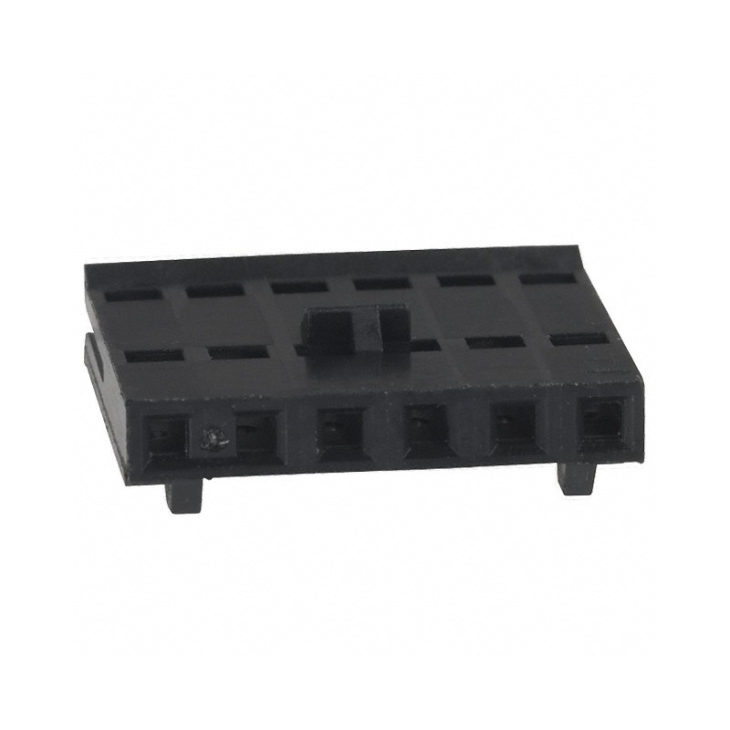 10 pcs : 487769-4 - CONN FFC RCPT HSG 6POS 2.54MM