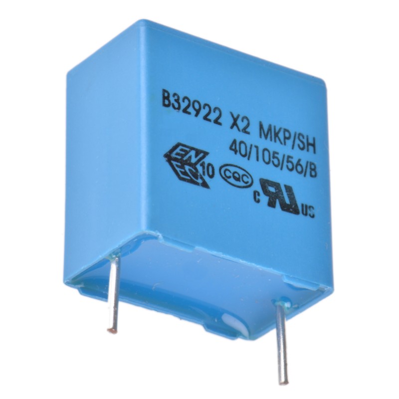 5 pcs - EPCOS B32922C Metallised Polypropylene Film Capacitor, 305 V ac, 630 V dc, ±20%, 680nF, Through Hole
