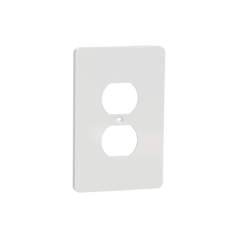 10 pcs : SQWS422011WH - 1 G MID+ DUPLEX OUTLET WALL PLAT
