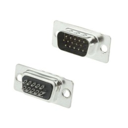 10 pcs : MHHDS15-M-N-B-S - HIGH DENSITY 15 WAY MALE SOLDER