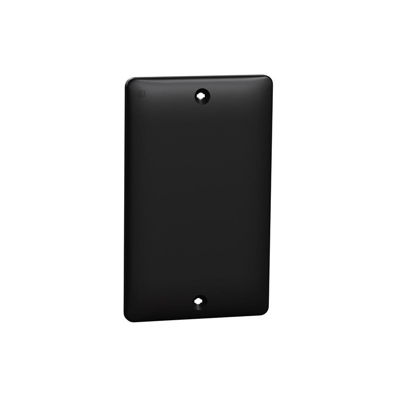 10 pcs : SQWS140001BK - 1 GANG BLANK MATTE WALL PLATE BK