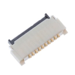 10 pcs : 046809610110846+ - CONN FFC BOTTOM 10POS 0.5MM R/A