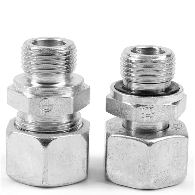 1 pcs - Parker Hydraulic Male Stud G 1/2 Male to M12, GE12SR1/2EDOMDCF