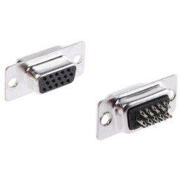 10 pcs : MHHDS15-F-N-B-S - HIGH DENSITY 15 WAY FEMALE SOLDE