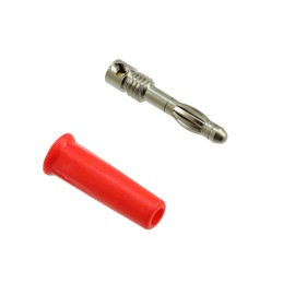 10 pcs : 5934-2 - CONN BANANA PLUG SOLDERLESS RED