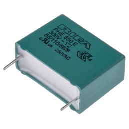 5 pcs - KEMET PHE850 Metallised Polypropylene Film Capacitor, 1.25 kV dc, 300 V ac, ±20%, 100nF, Through Hole
