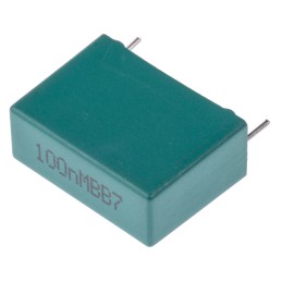 5 pcs - KEMET PHE850 Metallised Polypropylene Film Capacitor, 1.25 kV dc, 300 V ac, ±20%, 100nF, Through Hole