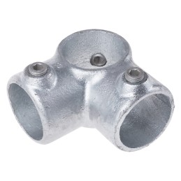 1 pcs - RS PRO 3-Way Connector Connecting Component, Strut Profile Type 2, Round Tube Size Type 2