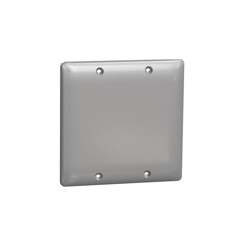 10 pcs : SQWS140002GY - 2 GANG BLANK WALL PLATE GY
