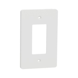 10 pcs : SQWS141001WH - 1 GANG MID+ WALL PLATE WH