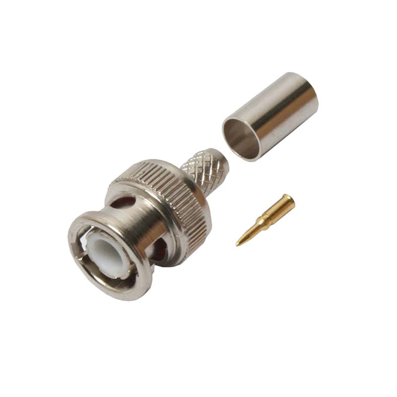 10 pcs : CBN-3110 - CONN BNC MALE 50 OHM 3PCCRIMPON