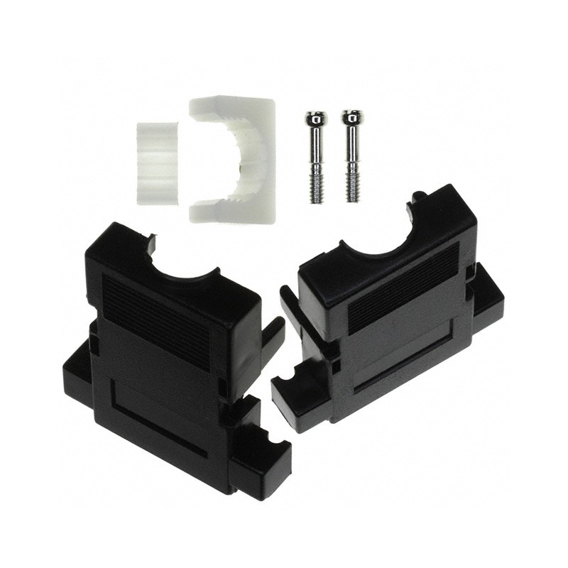 10 pcs : 956-015-010R011 - CONN BACKSHELL 15POS 180DEG BLK