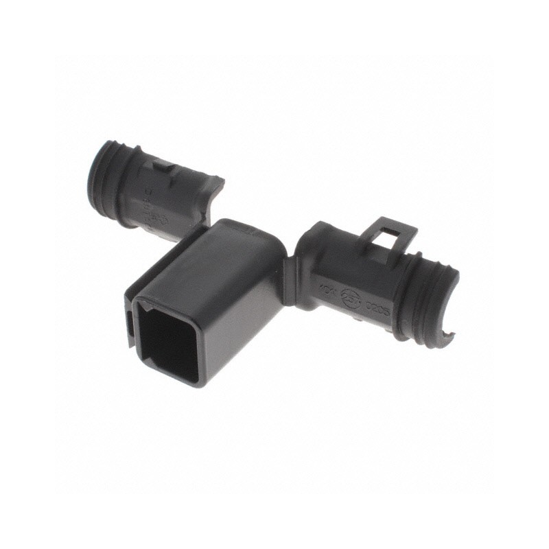 10 pcs : 1011-257-0205 - DT BACKSHELL 180 2WAY RECPT STRA