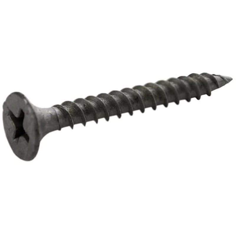 100 pcs - RS PRO Black Steel Self Drilling Screw x 1in Long