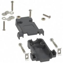 10 pcs : 977-009-010R031 - CONN BACKSHELL 9POS 180DEG GRAY