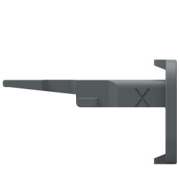 10 pcs : W2SA-P012 - WEDGE LOCK, 2P, PLG, GRY, SL RET