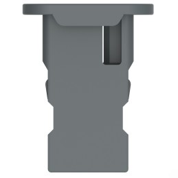 10 pcs : W2SA-P012 - WEDGE LOCK, 2P, PLG, GRY, SL RET