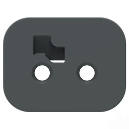 10 pcs : W2SA-P012 - WEDGE LOCK, 2P, PLG, GRY, SL RET