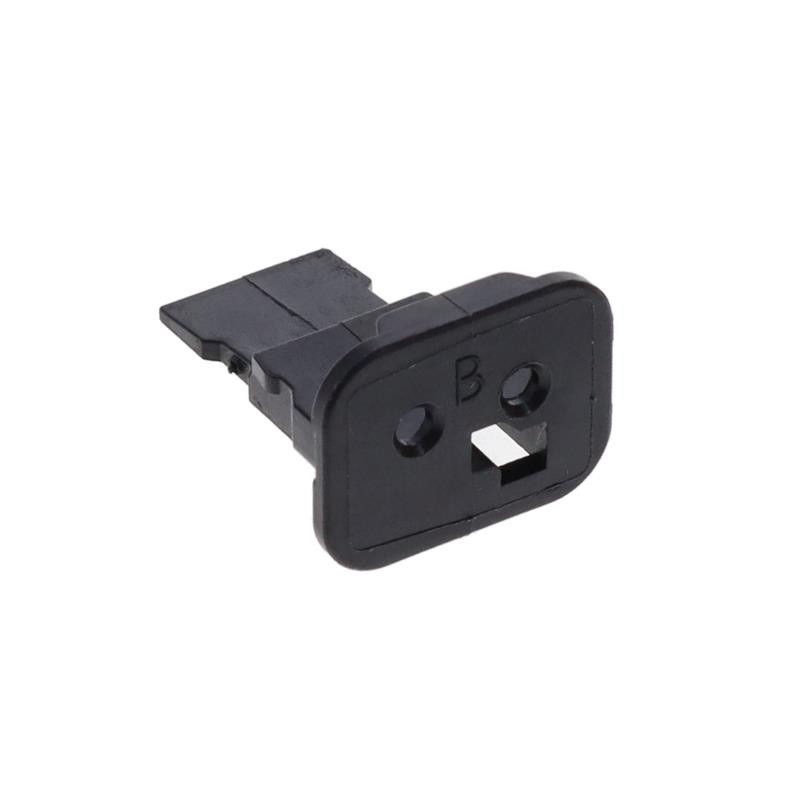 10 pcs : W2SB-P012 - WEDGE LOCK, 2P, PLG, BLK, SL RET