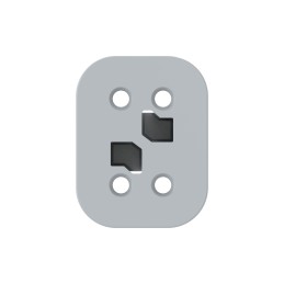 10 pcs : W4SA - WEDGE LOCK, 4P, PLG, GRY, STD, D