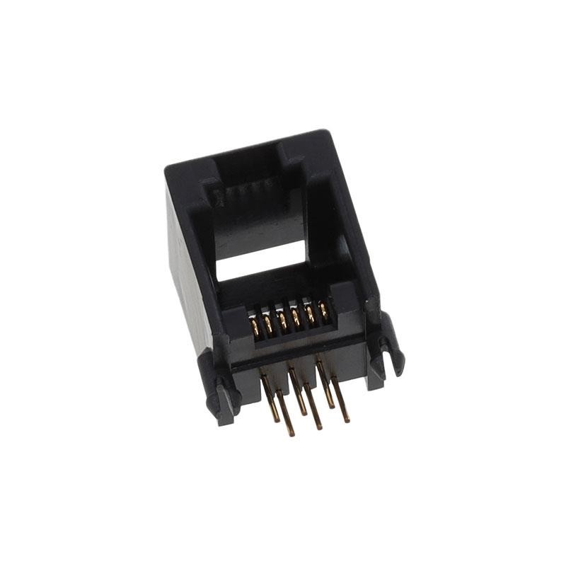 10 pcs : GLX-N-66M-BLK - MODJACK LOW/PROF RT&lt 6P6C BLACK