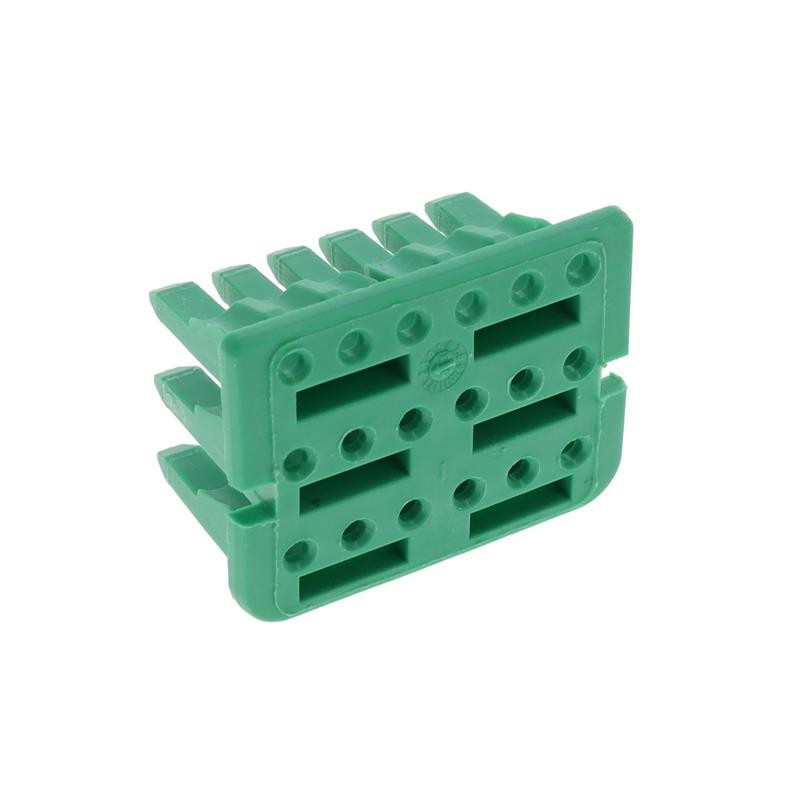 10 pcs : WV-18S - WEDGE LOCK, 18P, PLG, GRN, DTV