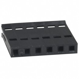 10 pcs : 487378-5 - CONN FFC RCPT HSG 6POS 2.54MM