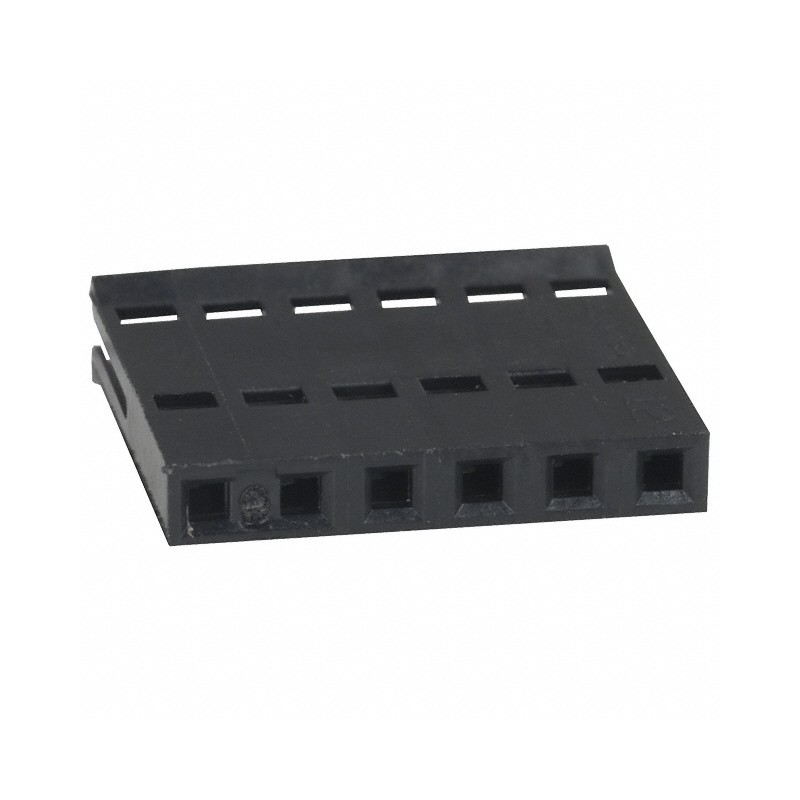10 pcs : 487378-5 - CONN FFC RCPT HSG 6POS 2.54MM