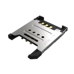 10 pcs : SIM5051-6-0-18-00-A - MINI SIM HINGED, 6P, SMT, 1.8MM