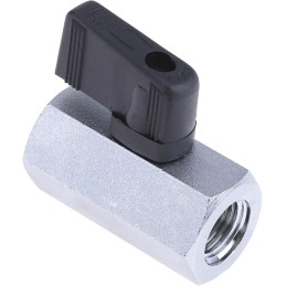 1 pcs - RS PRO Chrome Plated Brass Hydraulic Ball Valve G 1/4