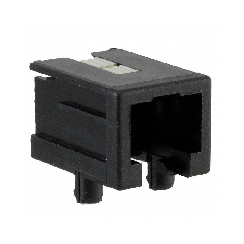 10 pcs : 215876-2 - CONN MOD JACK 6P4C R/A UNSHLD