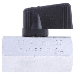 1 pcs - RS PRO Chrome Plated Brass Hydraulic Ball Valve G 1/4