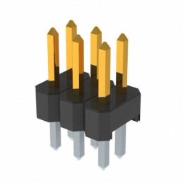 10 pcs : PR20C03VBDN - CONN HEADER VERT 6POS 2MM