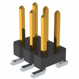 10 pcs : PM20206VBDN - CONN HEADER SMD 6POS 2.54MM