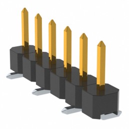 10 pcs : PM20206VBNN - CONN HEADER SMD 6POS 2.54MM