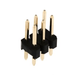 10 pcs : PR20203VBDN - PIN HEADER, THR, DUAL ROW, .100'