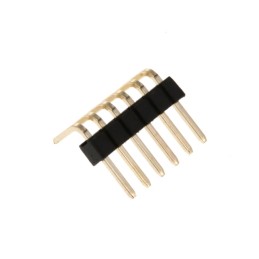 10 pcs : PR20B06HBNN - PIN HEADER, THR, SINGLE ROW, 1.2