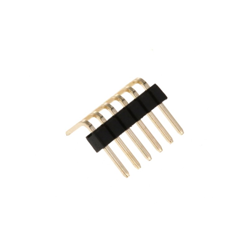 10 pcs : PR20B06HBNN - PIN HEADER, THR, SINGLE ROW, 1.2