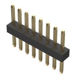 10 pcs : BC020-08-A-0200-0300-L-G - 8POS 1.0MM PITCH PIN HEADER, SIL